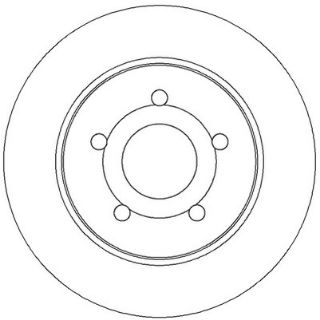 FREN DİSKİ ARKA CMAX  07> CMAX  03> FOCUS II 04> 15-16 JANT DÜZ 265MM resmi