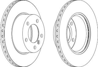 ÖN  FREN DİSKI HAVALANDIRMALI BMW 1 SERISI E87 116I 118D 118I 04- CAPI:284MM Y:73.2MM K:22MM resmi
