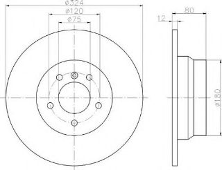 FREN DİSKİ ARKA BM X5 E53 00-06 resmi