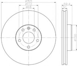 ON FREN DISKI-321×30 5×112 (AUDI A6 05-11) resmi