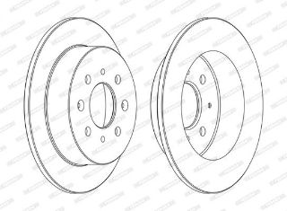 FREN DİSKİARKA CİVİC 96>06 CİTY 05>08 JAZZ 02>08 DÜZ 239MM DF4191 resmi