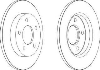 FREN DİSKI ARKA (5D 265MM) MAZDA 3  1.6  03- resmi