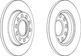 FREN DİSKI ARKA (10D 255MM)  A4 EXEO  01- resmi