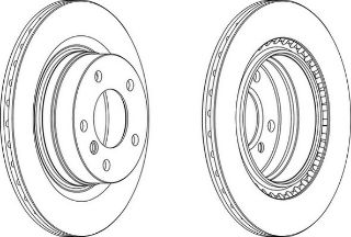 FREN DİSKİ ARKA BMW 1 04> BMW 3 07>11 HAVALI 300MM resmi