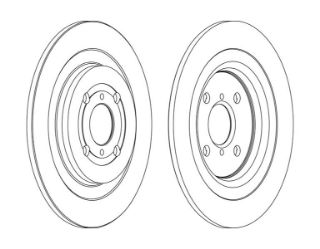 FREN DİSKI ARKA YARİS 05>13 FRANSIZ DÜZ 278MM resmi