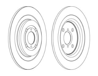 FREN DİSKI ARKA YARİS 05>13 FRANSIZ DÜZ 278MM resmi