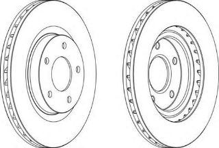 FREN DİSKI ÖN (5D 294MM) 4008  C4  12- resmi