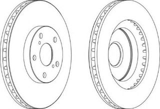 ÖN  FREN AYNASI HAVALI RAV4 VVT I 2,0 2,2 D 4D 06> 11 CAMRY 06>11 296X5 resmi