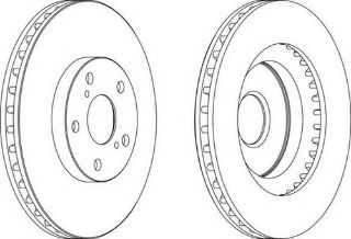 ÖN  FREN AYNASI HAVALI RAV4 VVT I 2,0 2,2 D 4D 06> 11 CAMRY 06>11 296X5 resmi