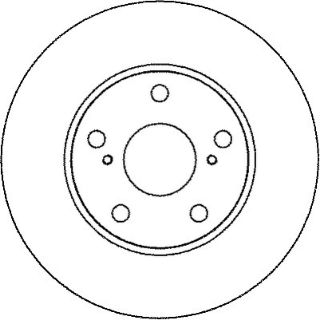 ÖN  FREN DİSKI AYNASI HAVALI AURIS COROLLA DIZEL D4D 07-11 273X5 resmi