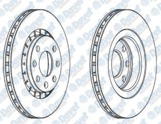 ÖN  FREN DİSKI ASTRA F VECTRA A VECTRA B 1.6 resmi