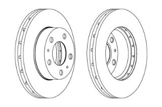 FREN DISKI ON HAVALI 300 MM  ( FIAT : DUCATO 2.3JTD / PEUGEOT : BOXER / CITROEN : JUMPER 2.2HDI 06 - ) resmi