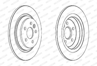 FREN DİSKİ ARKA S60 10> S80 06> V60 13> V70 06> XC70 06> DÜZ 302MM resmi