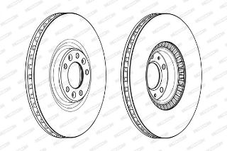 ÖN  FREN DİSKI P407 P508 C5 III C6 DT20C / S9A resmi