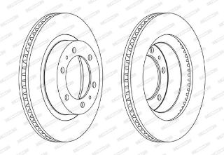 ON FREN DISK AYNASI HAVALI HILUX 05> VIGO 2015> FORTUNER 05> CRUISER 06>10 319X6 resmi