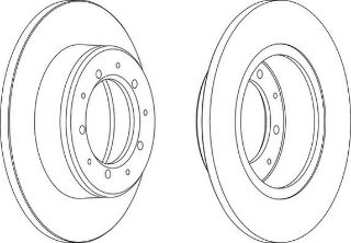 ARKA FREN DISK LAND ROVER DEFENDER RANGE ROVER I 90>16 290MM X 61,5MM X 12,6MM resmi