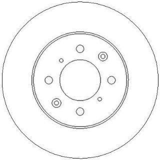 ÖN ÖN FREN AYNASI CİVİC IV V VI 1.4 1.5-1.6VTEC 1.7 90/05 ROVER 200 400 25 45 262X21X4DLXHAVALI resmi