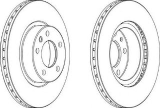 FREN DİSKİÖN OMEGA B 94>99 2.0 16V HAVALI 5 BİJON 286×24 DF2720 resmi