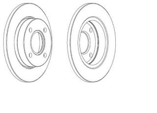 ÖN  FREN AYNASI FİESTA III-IV 89-000 FORD KA 96-00 MAZDA 121 III 96-03 OLCU:240 X 12X4B resmi