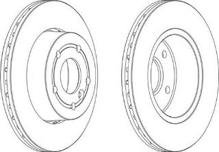 ÖN  FREN DİSKI RANGE ROVER II 94-02 CAPI:297MM Y:64.6MM K:25MM resmi