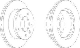 FREN DİSKI ÖN (5D 276MM)  LT35 SPRINTER 95- resmi