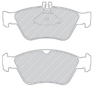 ÖN  FREN BALATASI CLK-CLASS W208 CLK200 KOMPRESSOR CLK 230 KOMPRESSOR E-CLASS W210 E200 E230 E240 E200 CDI E220 CDI 97-03 U:151.5MM Y:66.3MM K:19.5MM resmi