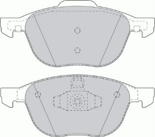ÖN FREN DİSK BALATA ( FORD : FOCUS CMAX 04-15 ) ( MAZDA3 03>10 ) (VOLVO S40-V50-C30-C70) (04-13)  (15  -16  ) resmi