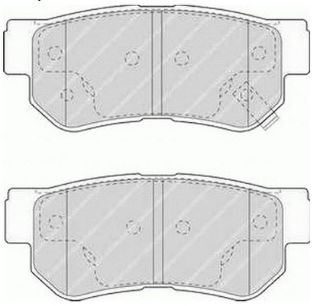 FREN BALATASI ARKA (99MM) SANTA FE 2.0 CRDI 4X4 03- resmi