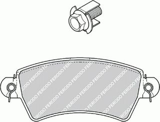 ÖN  FREN BALATASI PEUGEOT 206 GTI EW10J4 2.0 16V 206 2.0HDI TEL SEGMANLI resmi