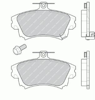 ÖN  FREN BALATASI CARİSMA 95>09 1.6 COLT 04> 1.5 / VOLVO  S40 95> resmi