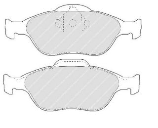 ÖN FREN DİSK BALATA ( FORD : FİESTA 1996-2008 ) resmi