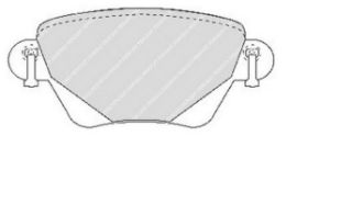 FREN BALATASI ARKA ( FORD : MONDEO 00-04 ) (RENAULT: KANGOO "1.9 DCI-1.6 16V" 01> ) resmi