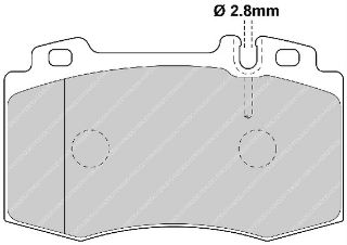 ÖN  FREN BALATASI MERCEDES S-CLASS W220 98-05 W221 05- ML-CLASS W163 98-05 resmi