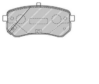 ÖN  FREN BALATASI HYUNDAİ I10 1.1 1.1CRDI 07- KİA PICANTO 1.0 1.1 04- resmi