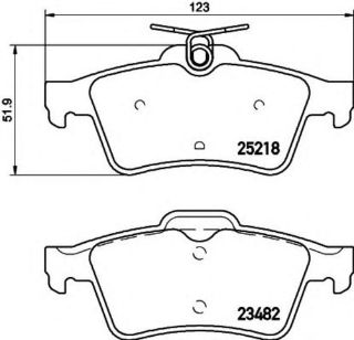 FREN BALATASI ARKA ( PEUGEOT :508 1.6 2.0 10- ) resmi