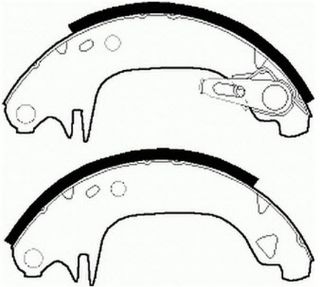 PABUCLU BALATA (180X32MM) 106 SAXO ABS SIZ  91- resmi