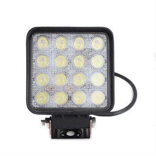 CALISMA LAMBASI 16 LEDLİ KARE 48W 12V 24V resmi