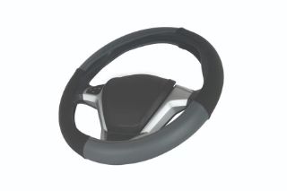 DİREKSİYON KILIFI GEÇMELİ MİNİBUS 42 CM 4 PARÇA SİYAH-GRİ resmi