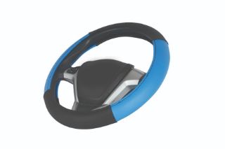 DİREKSİYON KILIFI GEÇMELİ MİNİBUS 42 CM 4 PARÇA SİYAH-MAVİ resmi