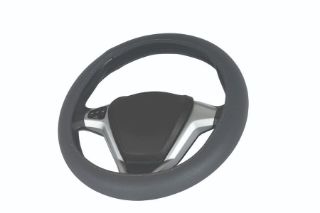 DİREKSİYON KILIFI GEÇMELİ NOKTALI GRİ resmi