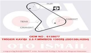 TRİGER KAYIŞI 2.5 F.MINIBUS 130 DIS GD130LH254 resmi