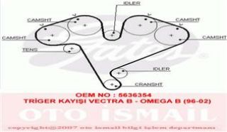 TRİGER KAYIŞI VECTRA B OMEGA B 96-02 resmi