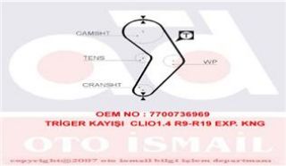 TRİGER KAYIŞI 95 DIS 95X170GD95H9-5P170 CLİO 1.4 R9 R19 EXPRESS KANGOO resmi