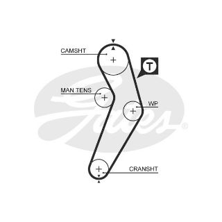 TRİGER KAYIŞI MGN-CLİO 1.4 ENJ.KNG.BENZ (GD96H9.5P170) resmi