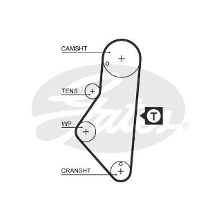 X TRİGER KAYIŞI 114X170 CITROEN-PEUGEOT GD114SP 170H CT754 resmi