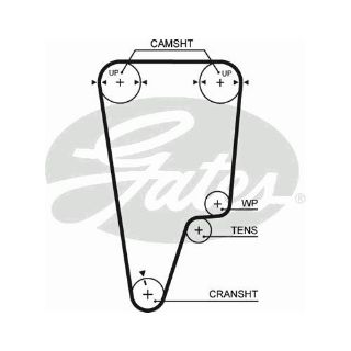 X TRİGER KAYIŞI 126X260 HONDA CİVİC 1.8VTI VTECH 97-00 CT1125 resmi