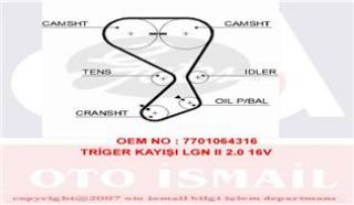 TRİGER KAYIŞI LGN II 2.0 16V resmi