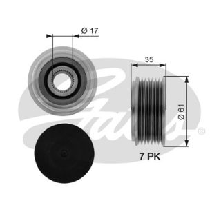 ALTERNATÖR ŞAFT KASNAK  ( FORD : TRANSİT V184 01-  ) resmi