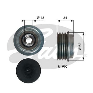 ALTERNATÖR KASNAĞI RULMANLI TOYOTA YARİS 1.4 D-4D 05 resmi