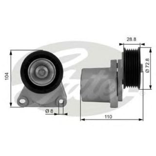 V KAYIŞ GERGİSİ KOMPLE 2.0 DIZEL MONDEO/TRANSIT 01- resmi